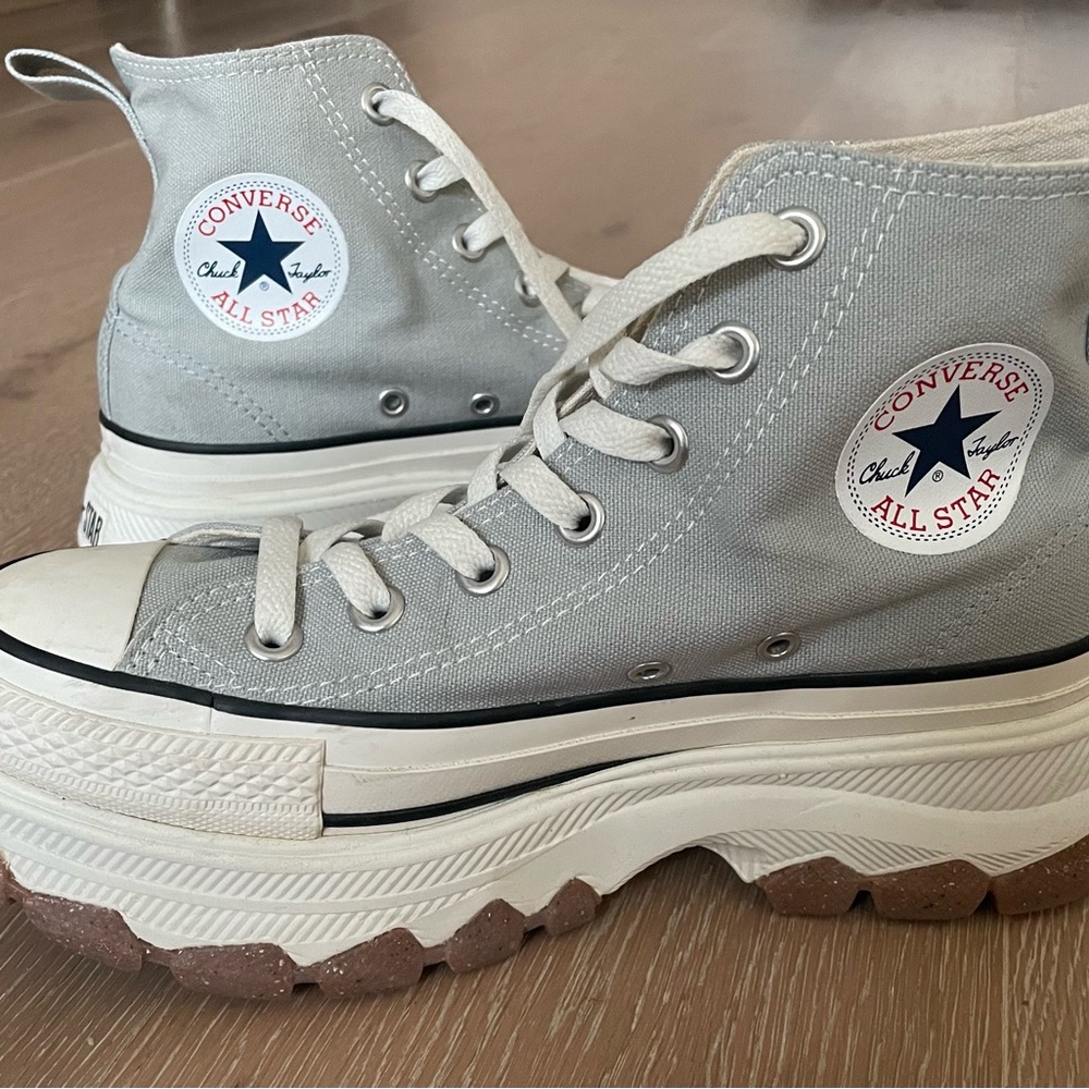 Converse Gray Platform High-Tops